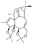 (1aR,7bR)-1aα,2,7aα,13,14,14aα-Hexahydro-1,1,6,6,9,9,11,13α-octamethyl-10aαH-2α,12aα-methano-1H,4H-cyclopropa[5,6][1,3]dioxolo[2',3']cyclopenta[1',2':9,10]cyclodeca[1,2-d][1,3]dioxin-15-one 구조식 이미지