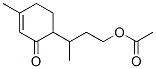 6-[3-(Acetyloxy)-1-methylpropyl]-3-methyl-2-cyclohexen-1-one 구조식 이미지