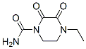 1-피페라진카르복사미드,4-에틸-2,3-디옥소-(9CI) 구조식 이미지