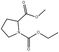 1-ethyl 2-Methyl pyrrolidine-1,2-dicarboxylate Structure