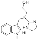 2-(N-(2-이미다졸린-2-일)-N-(3-인돌릴메틸)아미노)에탄올수소요오다이드 구조식 이미지