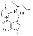 1-((4,5-Dihydro-1H-imidazol-2-yl)(1H-indol-3-ylmethyl)amino)-1-butanol  monohydroiodide Structure