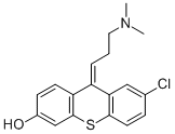 (Z)-2-클로로-6-하이드록시-9-(3-디메틸아미노프로필리덴)티옥산텐 구조식 이미지