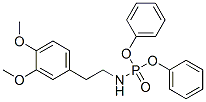 N-[2-(3,4-Dimethoxyphenyl)ethyl]amidophosphoric acid diphenyl ester Structure