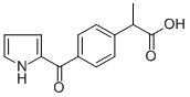 벤젠아세트산,알파-메틸-4-(1H-피롤-2-일카르보닐)- 구조식 이미지
