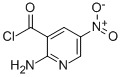 3-Pyridinecarbonyl chloride, 2-amino-5-nitro- (9CI) Structure