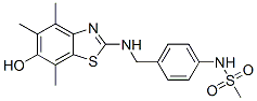 Methanesulfonamide,  N-[4-[[(6-hydroxy-4,5,7-trimethyl-2-benzothiazolyl)amino]methyl]phenyl]- Structure