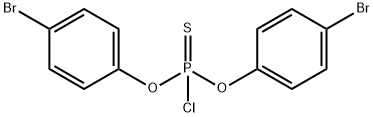 O,O-Di(4-bromophenyl)thiophosphoryl chloride Structure