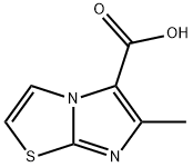 6-메틸이미다조[2,1-B][1,3]티아졸-5-카르복실산 구조식 이미지