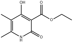 3-Pyridinecarboxylic  acid,1,2-dihydro-4-hydroxy-5,6-dimethyl-2-oxo-,ethyl  ester Structure