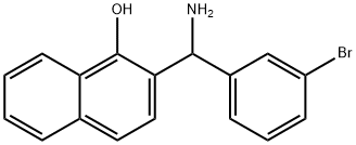 2-[AMINO-(3-BROMO-PHENYL)-METHYL]-NAPHTHALEN-1-OL Structure