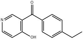 메탄온,(4-에틸페닐)(4-히드록시-3-피리디닐)-(9Cl) 구조식 이미지