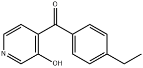 Methanone, (4-ethylphenyl)(3-hydroxy-4-pyridinyl)- (9CI) Structure