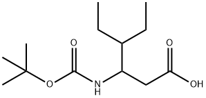 3-TERT-BUTOXYCARBONYLAMINO-4-ETHYL-HEXANOIC ACID Structure