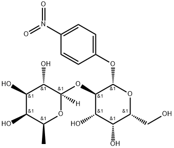 p-Nitrophenyl 2-O-(b-L-Fucopyranosyl)-b-D-galactopyranoside Structure