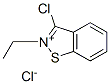 3-chloro-2-ethyl-1,2-benzisothiazolium chloride Structure