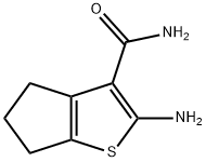 2-AMINO-5,6-DIHYDRO-4H-CYCLOPENTA[B]THIOPHENE-3-CARBOXAMIDE 구조식 이미지
