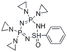 3,3,5,5-Tetrakis(1-aziridinyl)-3,3,5,5-tetrahydro-1-phenyl-1H-1,2,4,6,3,5-thiatriazadiphosphorine 1-oxide Structure