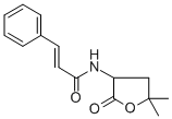 N-(5,5-Dimethyl-2-oxotetrahydro-3-furyl)cinnamamide Structure