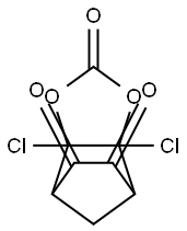 3a,7a-Dichloro-3a,4,7,7a-tetrahydro-4,7-methano-1,3-benzodioxole-2,5,6-trione 구조식 이미지