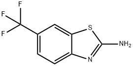2-AMINO-6-(TRIFLUOROMETHYL)BENZOTHIAZOLE 구조식 이미지