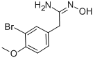BENZENEETHANIMIDAMIDE,3-브로모-N-하이드록시-4-메톡시 구조식 이미지