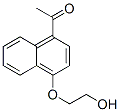 4-(2-Hydroxyethoxy)-1-naphthalenylethanone Structure