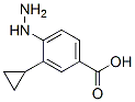 Benzoic acid, 3-cyclopropyl-4-hydrazino- (9CI) Structure