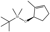 Silane, (1,1-dimethylethyl)dimethyl[[(1R)-2-methyl-2-cyclopenten-1-yl]oxy]- (9CI) 구조식 이미지