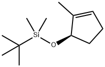 Silane, (1,1-dimethylethyl)dimethyl[[(1R)-2-methyl-2-cyclopenten-1-yl]oxy]- (9CI) Structure