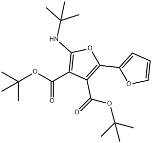[2,2-Bifuran]-3,4-dicarboxylic  acid,  5-[(1,1-dimethylethyl)amino]-,  bis(1,1-dimethylethyl)  ester  (9CI) Structure