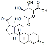 11a-Hydroxyprogesterone 11-Glucuronide Structure