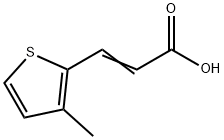 3-(3-METHYL-2-THIENYL)ACRYLIC ACID 구조식 이미지