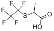 Propanoic acid, 2-[(1,1,2,2,2-pentafluoroethyl)thio]- Structure