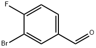 3-Bromo-4-fluorobenzaldehyde 구조식 이미지
