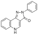 2-페닐피라졸로(4,3-c)퀴놀린-3(5H)-온 구조식 이미지