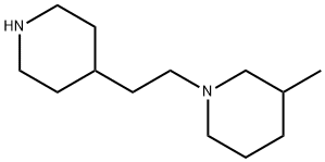 Piperidine, 3-methyl-1-[2-(4-piperidinyl)ethyl]- (9CI) Structure