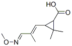 Cyclopropanecarboxylic acid, 3-[3-(methoxyimino)-2-methyl-1-propenyl]-2,2-dimethyl- (9CI) Structure
