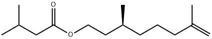 (S)-3,7-dimethyloct-7-enyl isovalerate Structure