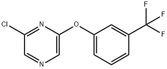 2-클로로-6-(3-트리플루오로메틸페녹시)피라진 구조식 이미지