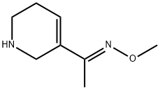 Ethanone, 1-(1,2,5,6-tetrahydro-3-pyridinyl)-, O-methyloxime, (E)- (9CI) Structure