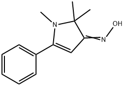 3H-Pyrrol-3-one,1,2-dihydro-1,2,2-trimethyl-5-phenyl-,oxime(9CI) 구조식 이미지