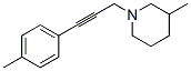 Piperidine, 3-methyl-1-[3-(4-methylphenyl)-2-propynyl]- (9CI) Structure