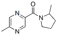 Pyrrolidine, 2-methyl-1-[(5-methylpyrazinyl)carbonyl]- (9CI) Structure