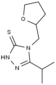 5-ISOPROPYL-4-(TETRAHYDROFURAN-2-YLMETHYL)-4H-1,2,4-TRIAZOLE-3-THIOL 구조식 이미지