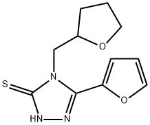 5-(2-FURYL)-4-(TETRAHYDROFURAN-2-YLMETHYL)-4H-1,2,4-TRIAZOLE-3-THIOL Structure