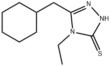 3H-1,2,4-Triazole-3-thione,5-(cyclohexylmethyl)-4-ethyl-2,4-dihydro-(9CI) 구조식 이미지