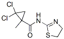 Cyclopropanecarboxamide, 2,2-dichloro-N-(4,5-dihydro-2-thiazolyl)-1-methyl- Structure