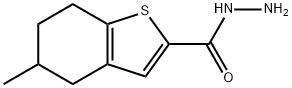 벤조[b]티오펜-2-카르복실산,4,5,6,7-테트라히드로-5-메틸-,히드라지드(9CI) 구조식 이미지