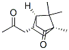 Bicyclo[2.2.1]heptan-2-one, 1,7,7-trimethyl-3-(2-oxopropyl)-, (1R,3R,4R)- (9CI) Structure